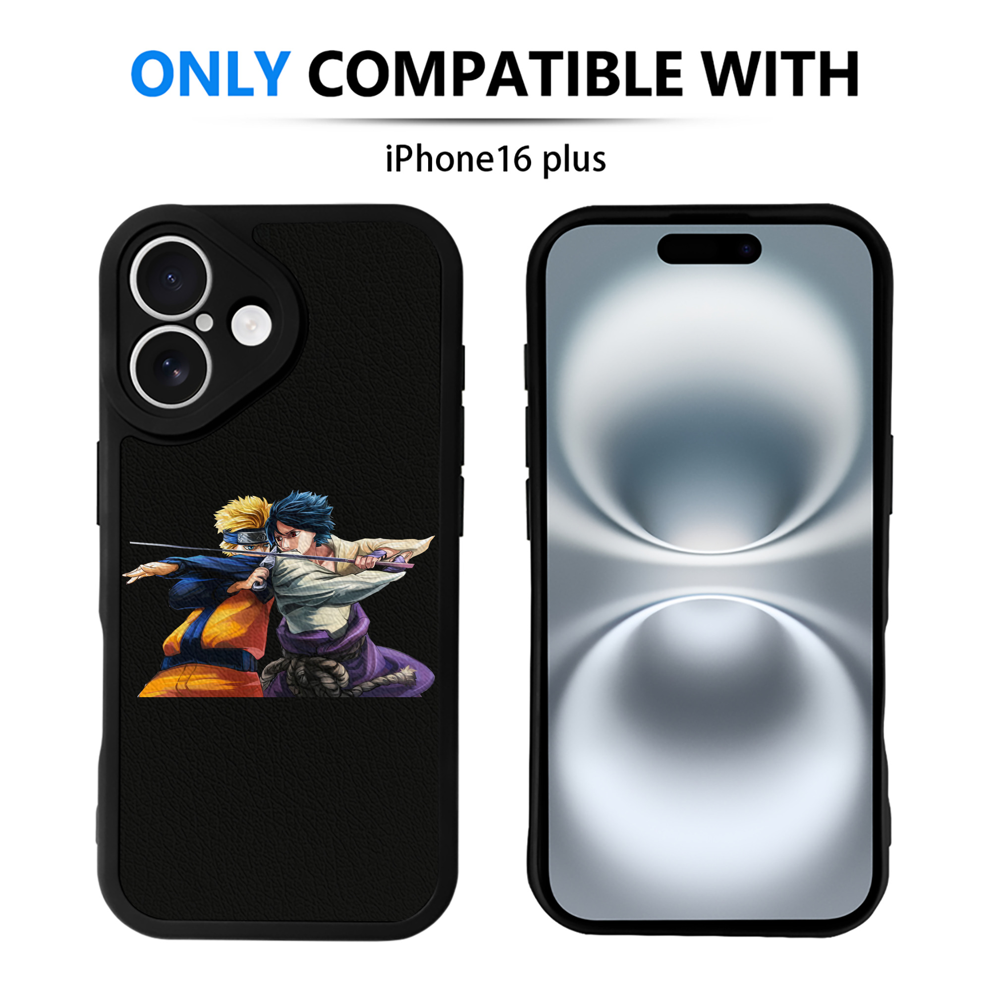 （画像用） NARUTO -ナルト- うずまき ナルト Uzumaki Naruto 【iPhone 16シリーズ対応】シリコンスマホケース（レザー調） 材質：シリコン